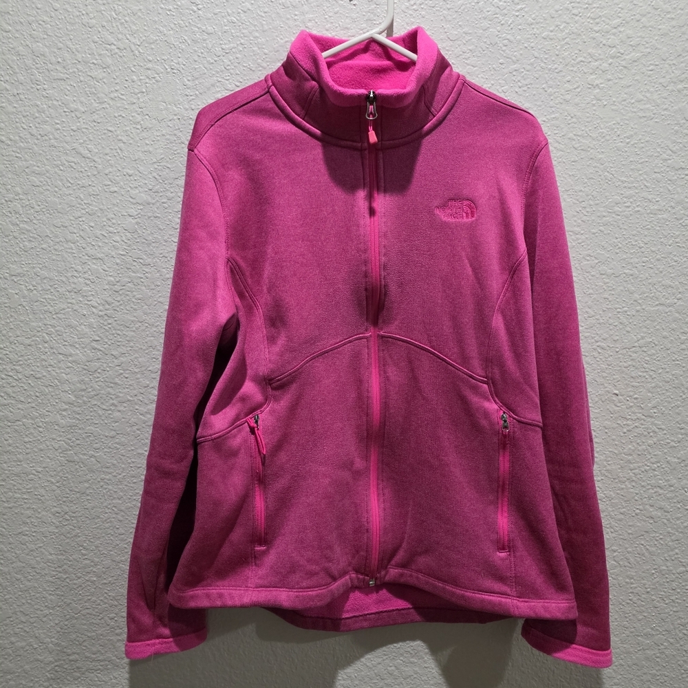 North Face Full Zip Womens Pullover Sz XL Used